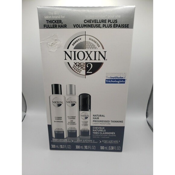 System 2 Kit by Nioxin - 3 Pc 10oz Shampoo, 10oz Conditioner, 3.3oz scalp & hair - Picture 1 of 4